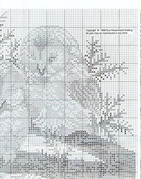 Schema punto croce Gufo1