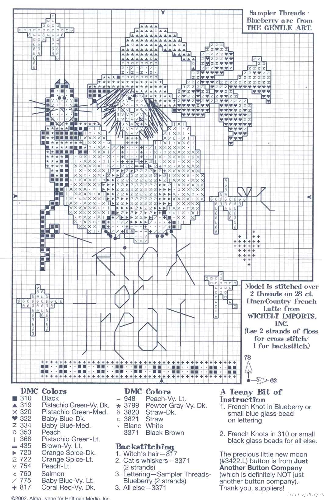 Schema punto croce Halloween strano 2
