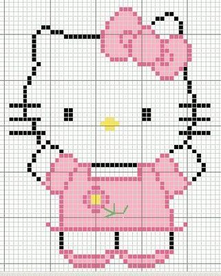 Schema punto croce Hello kitty 5