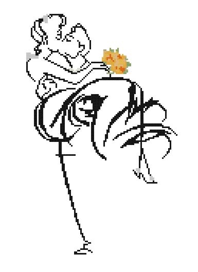 Schema punto croce In braccio 1