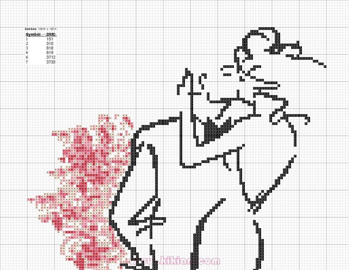 Schema punto croce Inamoratissimi