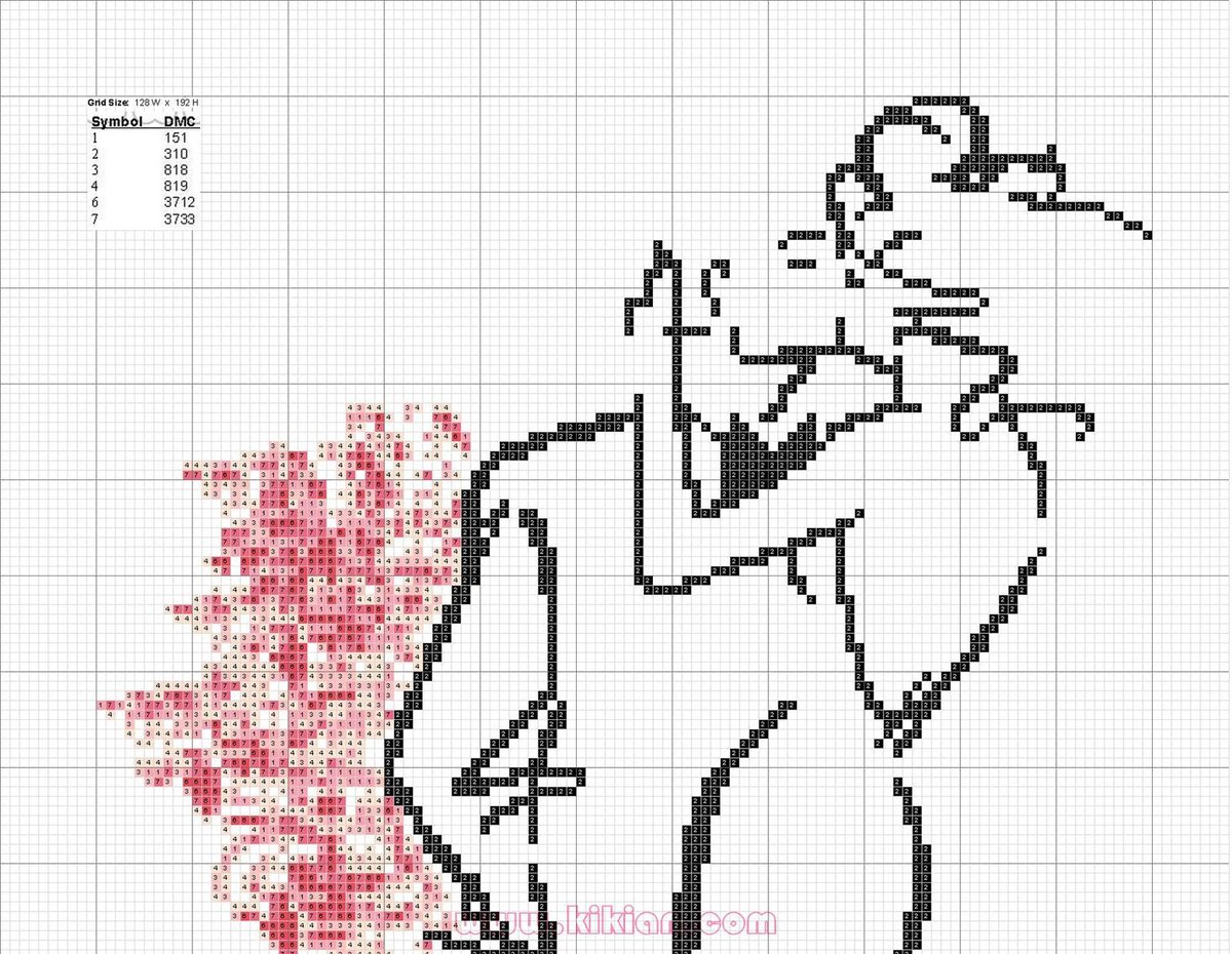Schema punto croce Innamoratissimi 1