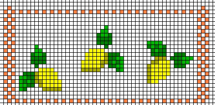 Schema punto croce Limoni1