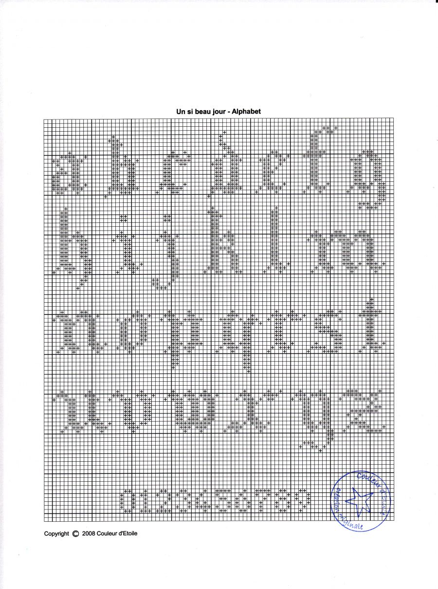 Schema punto croce Matrimonio 6