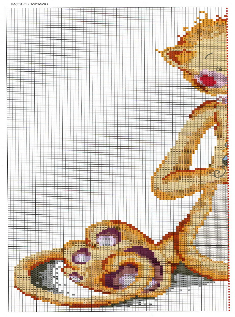 Schema punto croce Micio 2