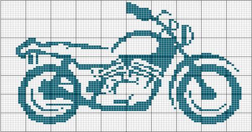 Schema punto croce Moto 2