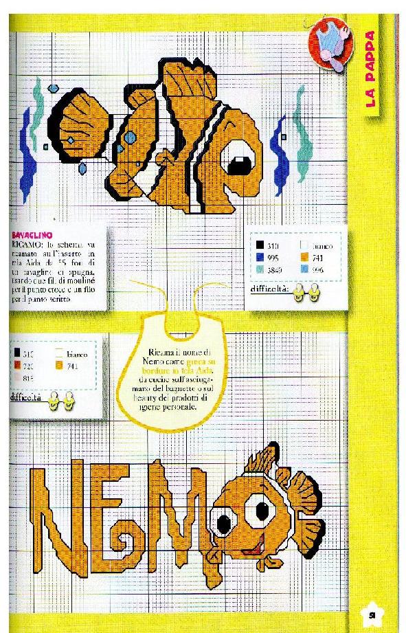 Schema punto croce Nemo 1