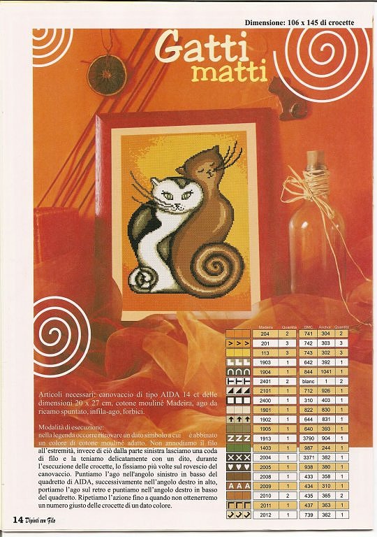 Schema punto croce Quadretto astratto 1