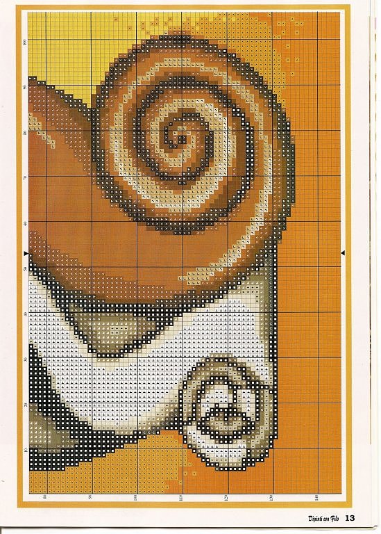 Schema punto croce Quadretto astratto 3