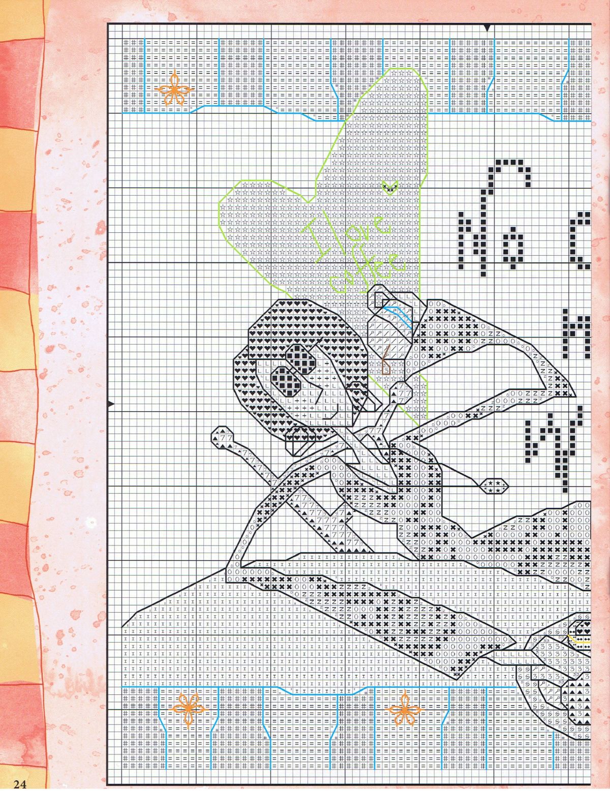 Schema punto croce Rilassazione 2