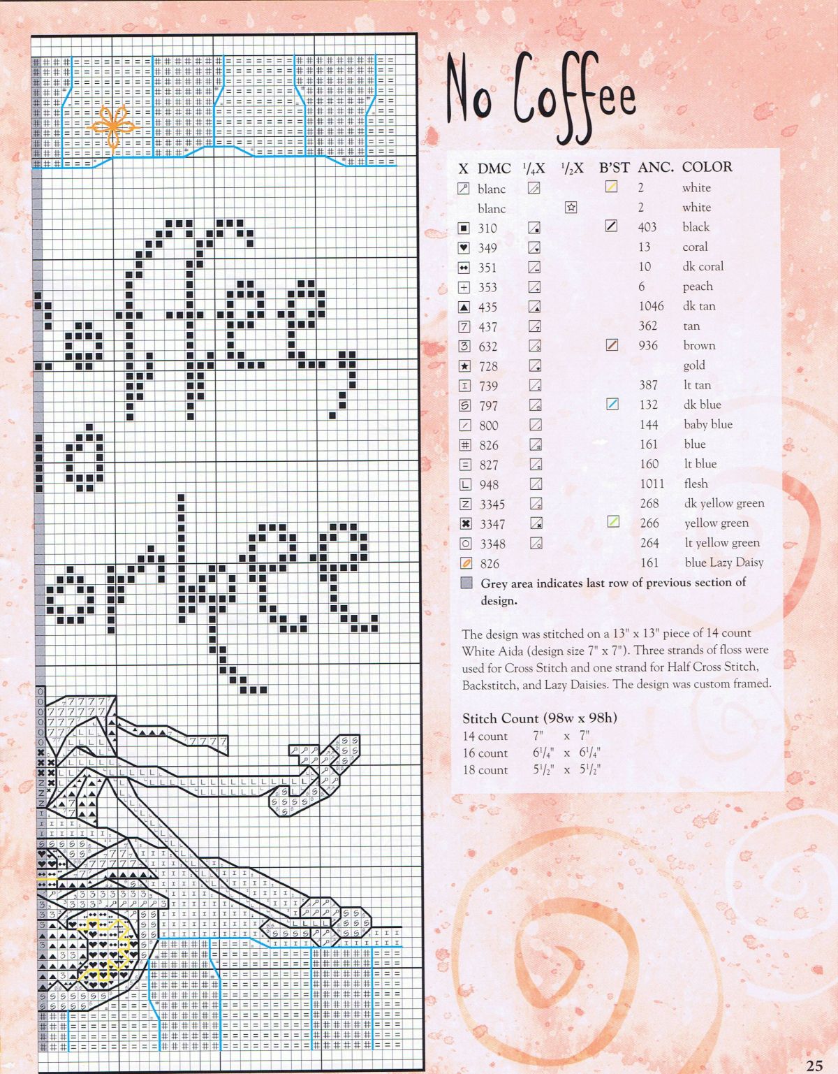 Schema punto croce Rilassazione 3