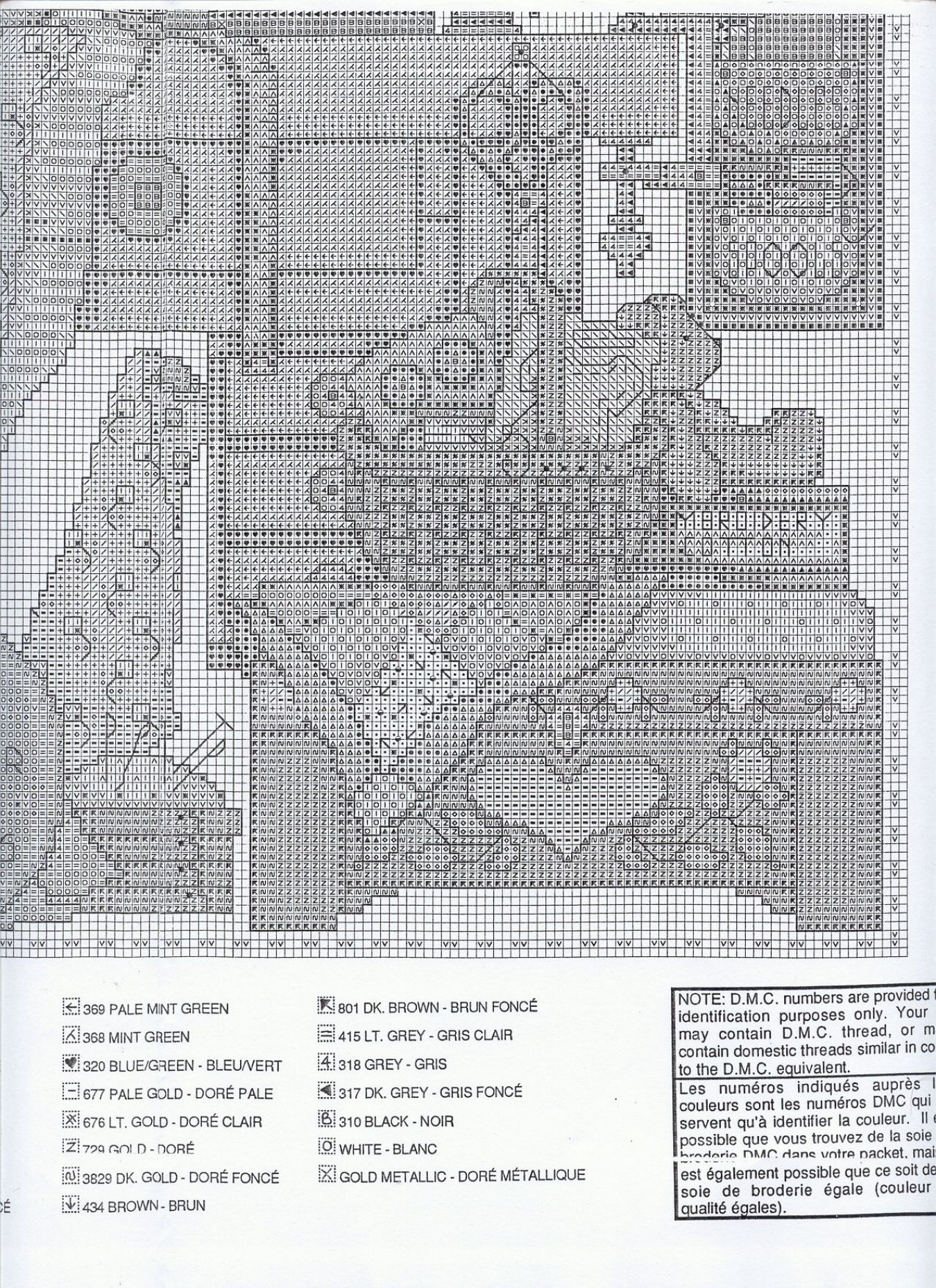 Schema punto croce Schema country 5