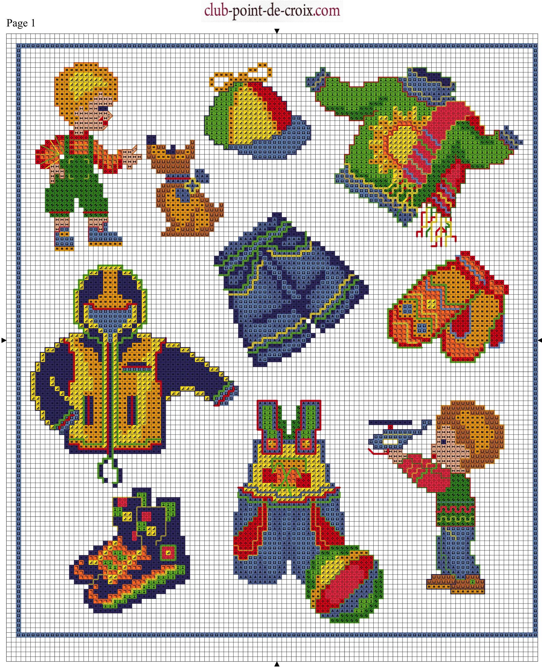 Schema punto croce Schemi baby