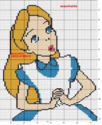 Schema punto croce Alice 2