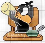 Schema punto croce Baby-duff