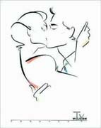 Schema punto croce Bacio 1