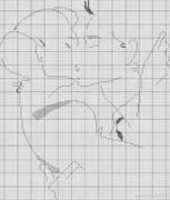 Schema punto croce Bacio 2