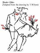 Schema punto croce Bacio Tenero 1