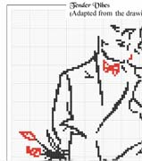 Schema punto croce Bacio Tenero 2