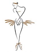 Schema punto croce Ballerina 1