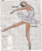 Schema punto croce Ballerina 105