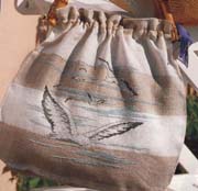 Schema punto croce Borsa Gabbiani 1