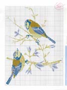 Schema punto croce Borsetta Uccellini 2
