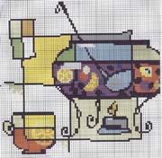 Schema punto croce Bottiglie 2