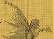 Schema punto croce Fatina Bacio 1