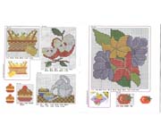 Schema punto croce Frutta 1