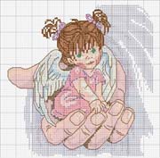 Schema punto croce Gemella 1