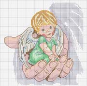 Schema punto croce Gemella 4