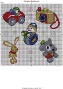 Schema punto croce Giocattoli Bambini