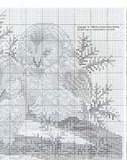 Schema punto croce Gufo1