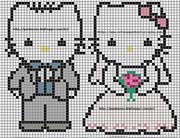 Schema punto croce Hello-kitty 2