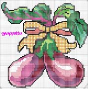 Schema punto croce Melanzane