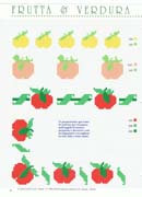 Schema punto croce Mele Pere