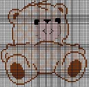 Schema punto croce Orsetto