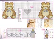 Schema punto croce Orsetto Carino