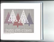 Schema punto croce Pini