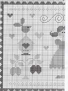 Schema punto croce Quadretto Giardino 1