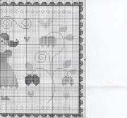 Schema punto croce Quadretto Giardino 2