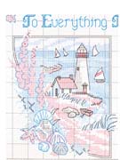 Schema punto croce Quadro Rosso Blu 3