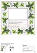 Schema punto croce Quaro Foglie Edera