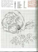 Schema punto croce Rosa