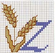 Schema punto croce Spighe