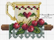 Schema punto croce Tazzina 2