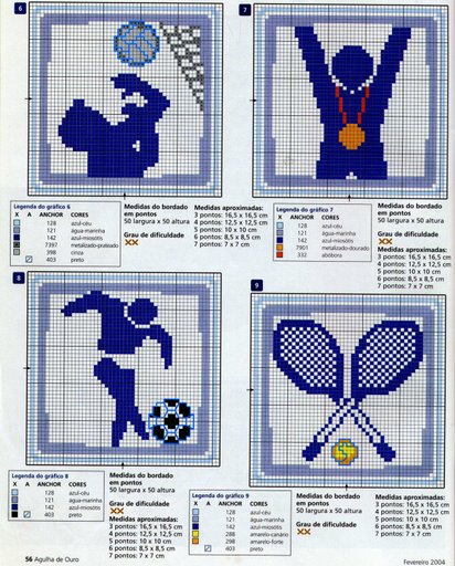 Schema punto croce Sport 6