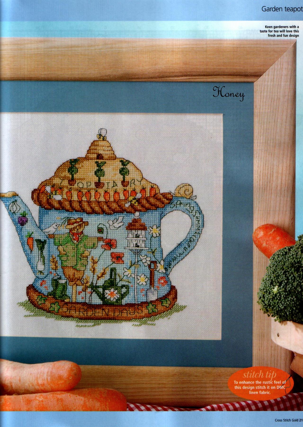 Schema punto croce Teiera 1