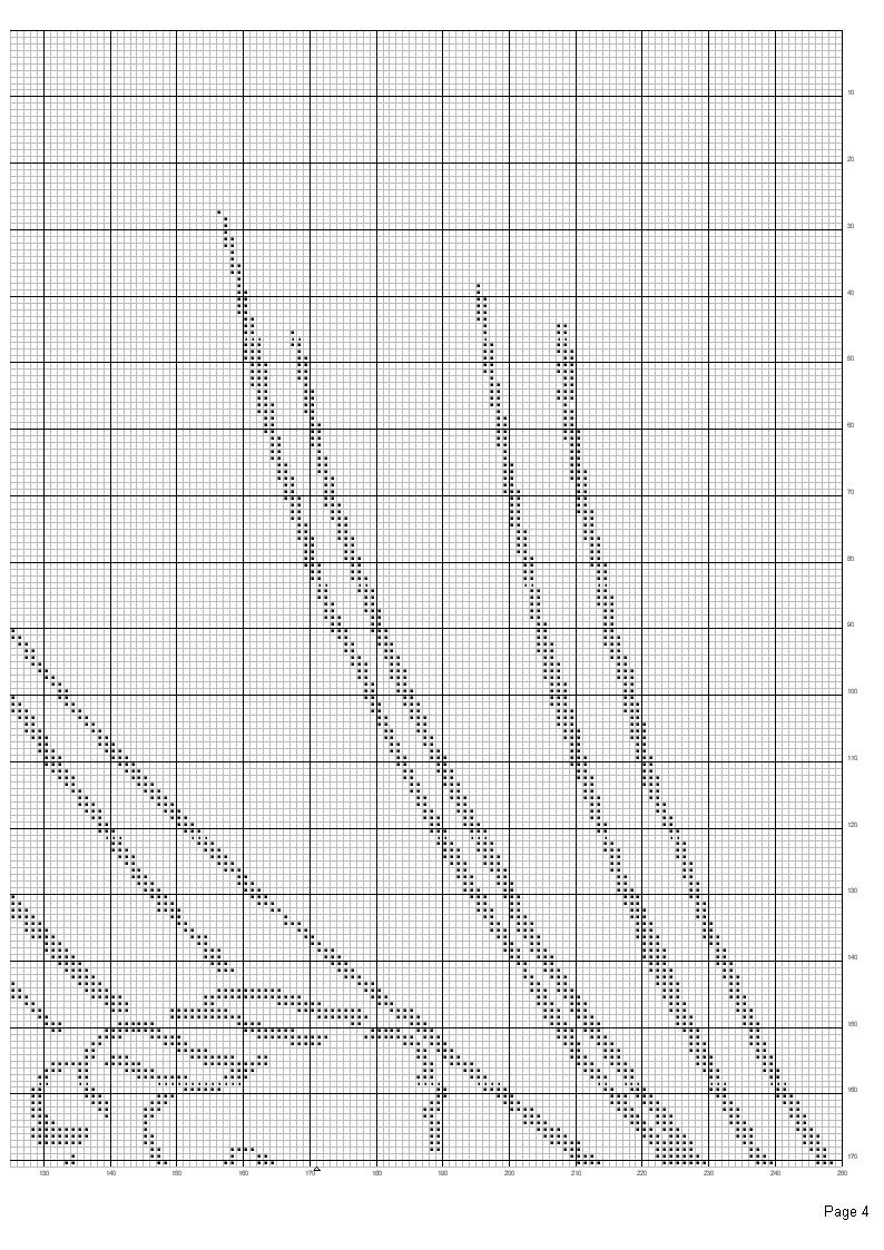 Schema punto croce Terrazzo 3